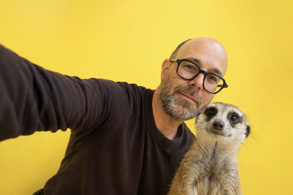 Jeroen neemt ene selfie met Stager